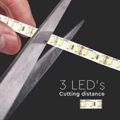 V-TAC LED szalag IP20 SMD 5730 chip 120 db/m hideg fehér, 100 Lm/W - SKU 212161