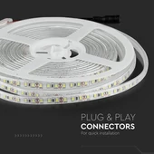 V-TAC LED szalag IP65 SMD 3528 chip 120 db/m hideg fehér - SKU 2037