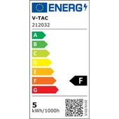 V-TAC LED szalag IP65 SMD 3528 chip 60 db/m meleg fehér - SKU 212032