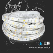 V-TAC LED szalag IP65 SMD 5050 chip 30 db/m meleg fehér - SKU 212145