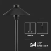 7W Led Garden Spike Light Black Body IP65 4000K