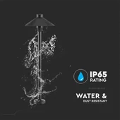 7W Led Garden Spike Light Black Body IP65 4000K