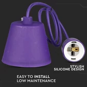E27 Pendant Holder Purple