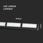 V-TAC lineáris csarnokvilágító LED lámpa 200W 120 Lm/W 120° hideg fehér - SKU 896