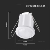 PIR Ceiling Senson White Body