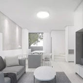 V-TAC mennyezeti 14W LED króm lámpatest, állítható színhőmérséklettel - SKU 20092