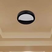 V-TAC mennyezeti 14W LED lámpatesthez való fekete karima fedővel (VT-14-hez) - SKU 11225