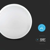 V-TAC mennyezeti 20W LED lámpatest, állítható színhőmérséklet, szenzorral és akkuval - SKU 2120096