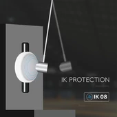 V-TAC mennyezeti 20W LED lámpatest, állítható színhőmérséklet, szenzorral és akkuval - SKU 2120096