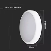 V-TAC mennyezeti 20W LED lámpatest, állítható színhőmérséklettel - SKU 20093