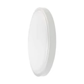 White frame round dome light 24W ceiling lamp with microwave sensor, IP44, 6500K