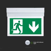 2W LED Wall Surface Emergency Exit Light 6000K