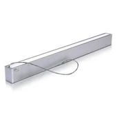 LED Linear Light SAMSUNG CHIP - 60W Hanging Suspension Silver Body 4000K 1200x75x105mm