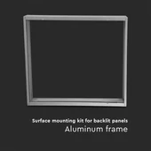 DIY Aluminium frame for big Back-lit panels