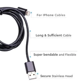 Iphone Cable Black With MFI Licence