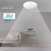 Domelight With Sensor E27 Microwave