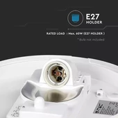 Domelight With Sensor E27 Microwave