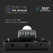 10W LED Sensor Floodlight SAMSUNG CHIP Cut-OFF Function Black Body 4000K