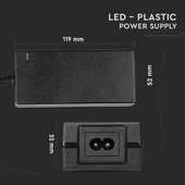 LED Power Supply  - 60W 12V 5A Plastic