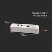 LED Plastic SLIM Power Supply - 100W 12V IP45