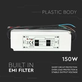 LED Plastic SLIM Power Supply - 150W 12V IP67