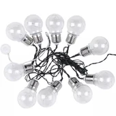 V-TAC napelemes LED party fényfüzér 2m 10db fényforrással - SKU 8559