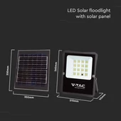 Solar LED Floodlight, 1600 Lumen, 6500K, with remote
