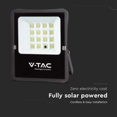 Solar LED Floodlight, 1600 Lumen, 4000K, with remote