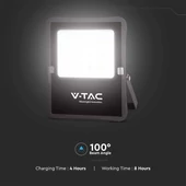 V-TAC napelemes LED reflektor 20W hideg fehér, 2400 Lumen - SKU 6970