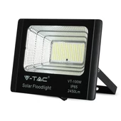 V-TAC napelemes LED reflektor 35W hideg fehér 15000 mAh, fekete házzal - SKU 94012