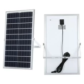 V-TAC napelemes LED reflektor 35W természetes fehér 15000 mAh, fekete házzal - SKU 8576