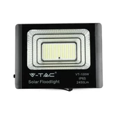 V-TAC napelemes LED reflektor 35W természetes fehér 15000 mAh, fekete házzal - SKU 8576