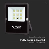 V-TAC napelemes LED reflektor 6W hideg fehér, 400 Lumen - SKU 6964