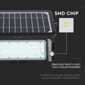 V-TAC napelemes mozgásérzékelős LED reflektor 10W természetes fehér 110 Lm/W - SKU 9869