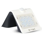 V-TAC napelemes, mozgásérzékelős LED reflektor, fehér, 1.5W természetes fehér - SKU 8276