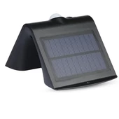 V-TAC napelemes, mozgásérzékelős LED reflektor, fekete, 1.5W természetes fehér - SKU 8277