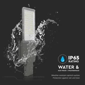 V-TAC Napelemes utcai térvilágító, 2500 Lumen, hideg fehér, Bridgelux SMD LED - SKU 10225