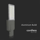 V-TAC Napelemes utcai térvilágító, 3000 Lumen, hideg fehér, Bridgelux SMD LED - SKU 10227