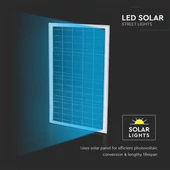 V-TAC Napelemes utcai térvilágító, 3000 Lumen, hideg fehér, Bridgelux SMD LED - SKU 10227