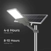 V-TAC Napelemes utcai térvilágító, 3500 Lumen, hideg fehér, Bridgelux SMD LED - SKU 10229