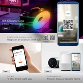 4W LED WiFi Ambiance lamp, CCT+RGB, DC5V