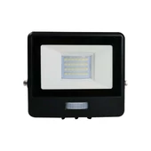 Smart WiFi 10W LED floodlight with motion sensor, RGB+CCT, black body