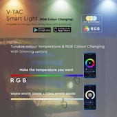 7W Smart WiFi Spike Light, RGB+CCT