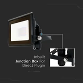 Smart WiFi 10W LED floodlight, RGB+CCT, black body