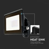 Smart WiFi 10W LED floodlight, RGB+CCT, black body