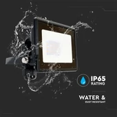 Smart WiFi 10W LED floodlight, RGB+CCT, black body