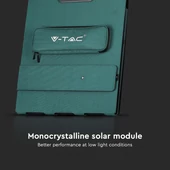 Foldable Solar panel for portable power station, 2x120W with 2in1 cable