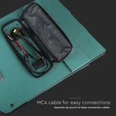 Foldable Solar panel for portable power station, 2x120W with 2in1 cable