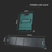 Foldable Solar panel for portable power station, 120W