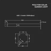 Pole For Garden Light